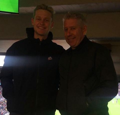 John de Jong with his son Frenkie De Jong